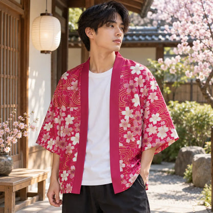 Kimono Cardigan imprimé fleurs