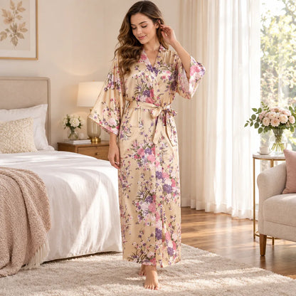 Kimono à imprimé floral