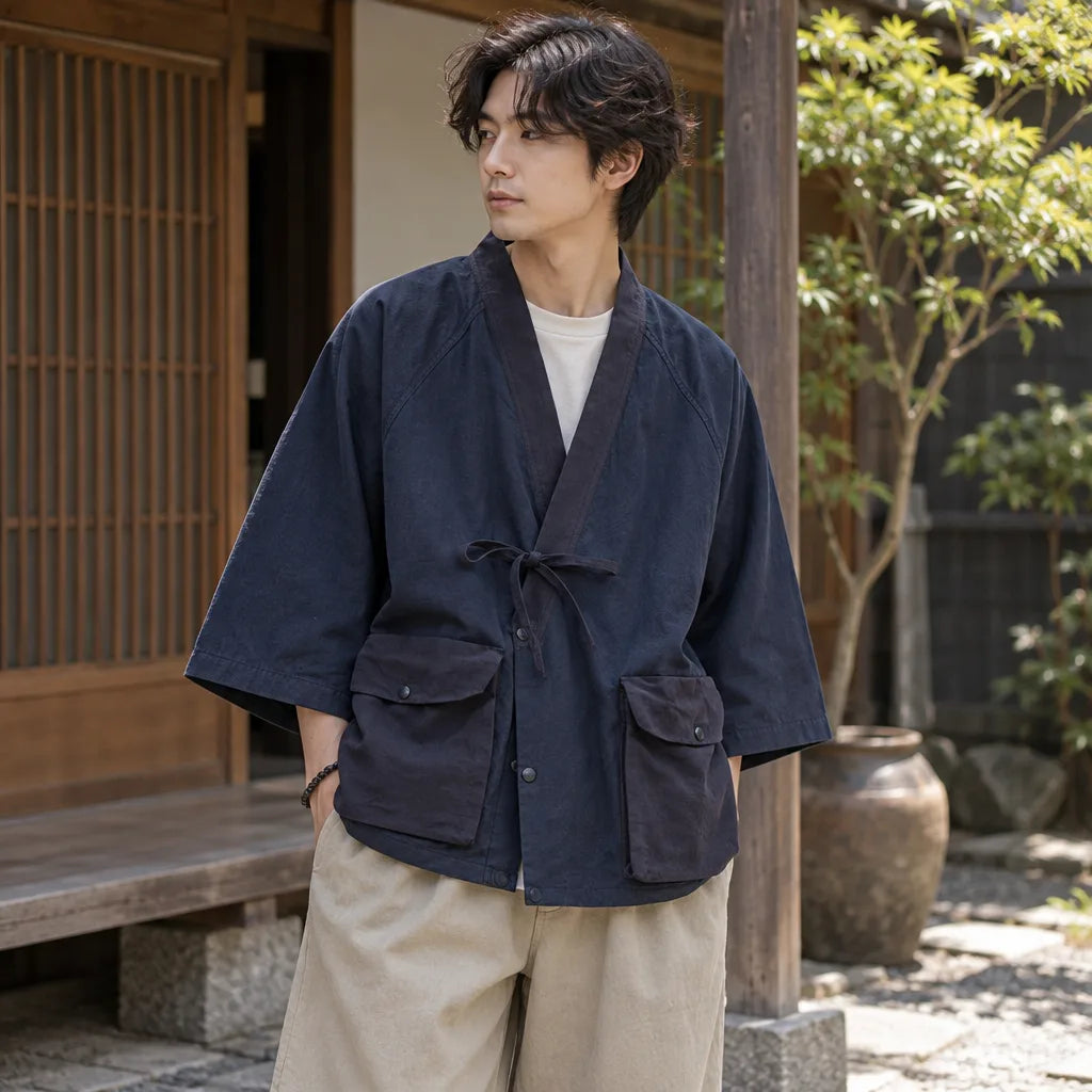 Veste kimono ample homme