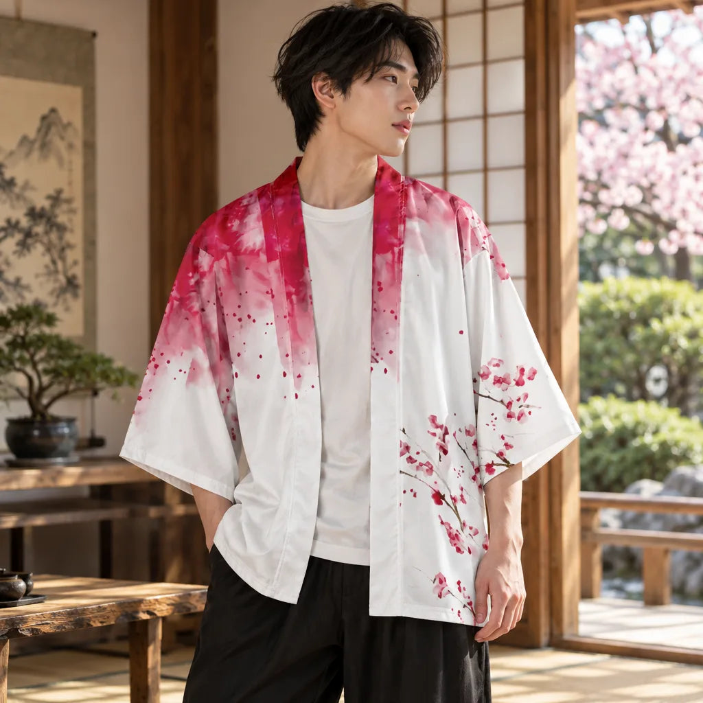 Kimono d’inspiration japonaise unisexe