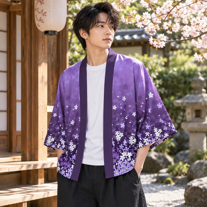 Kimono Cardigan imprimé fleurs