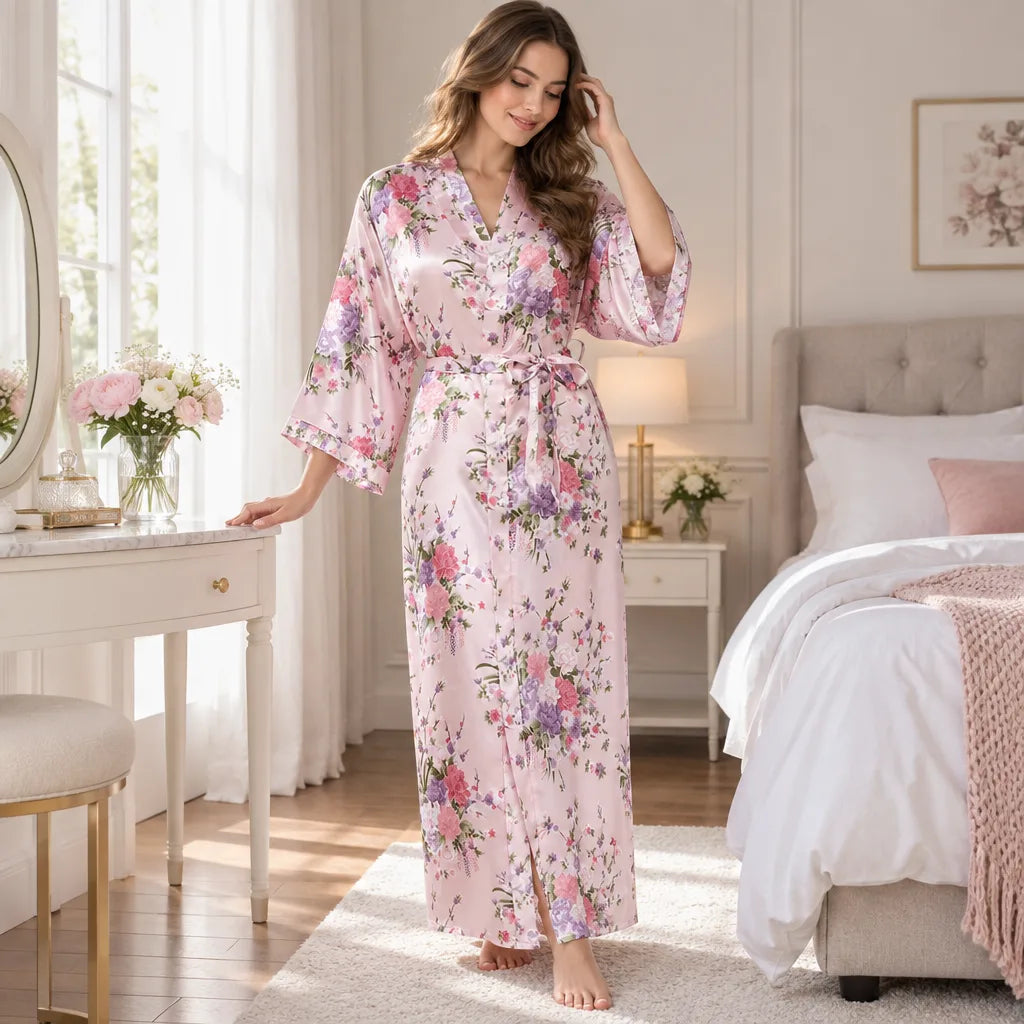 Kimono à imprimé floral