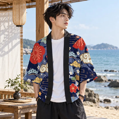 Kimono imprimé d’inspiration japonaise