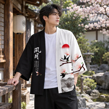 Kimono noir et blanc