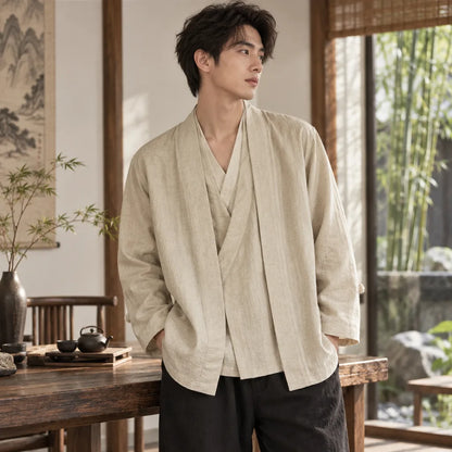 Manteau homme style Hanfu