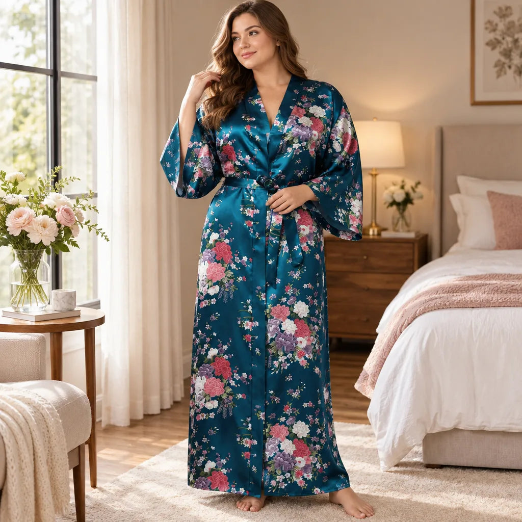 Kimono à imprimé floral