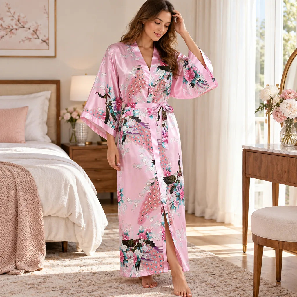 Kimono à imprimé floral