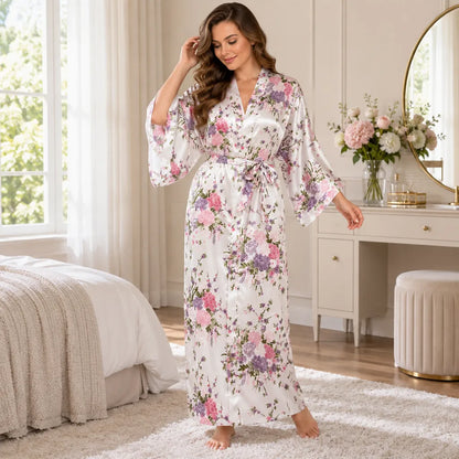 Kimono à imprimé floral
