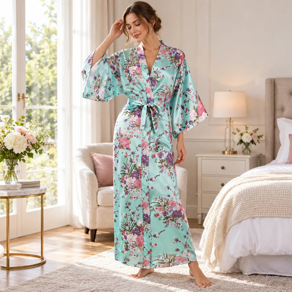 Kimono à imprimé floral