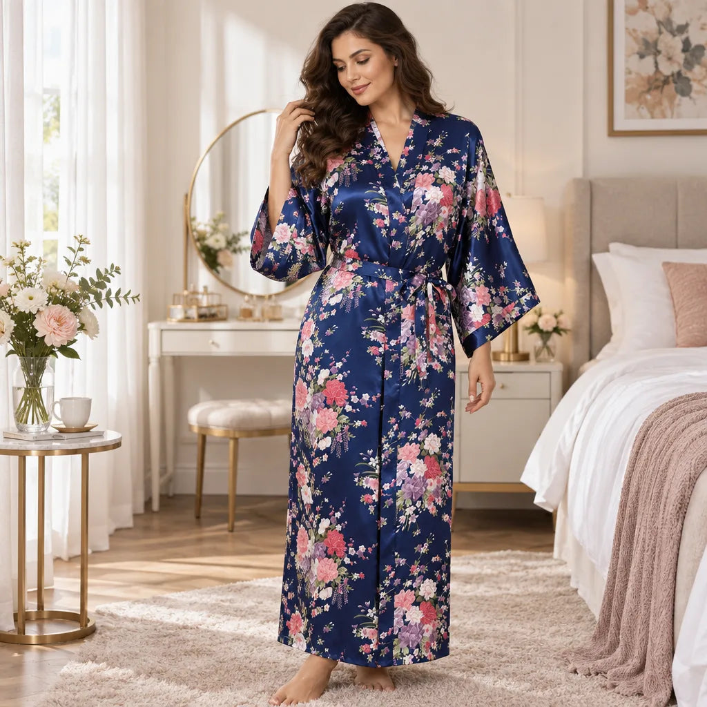 Kimono à imprimé floral