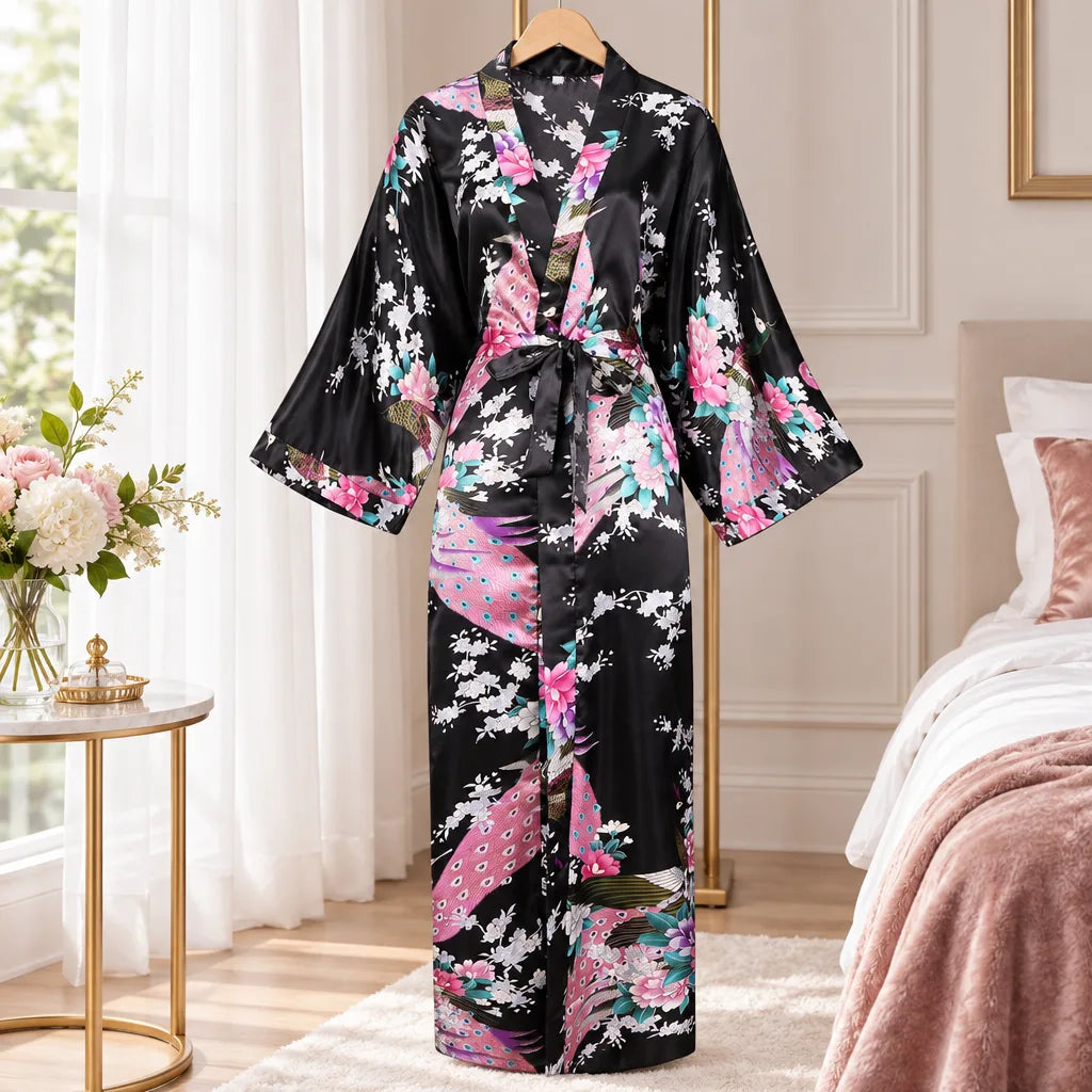 Kimono à imprimé floral