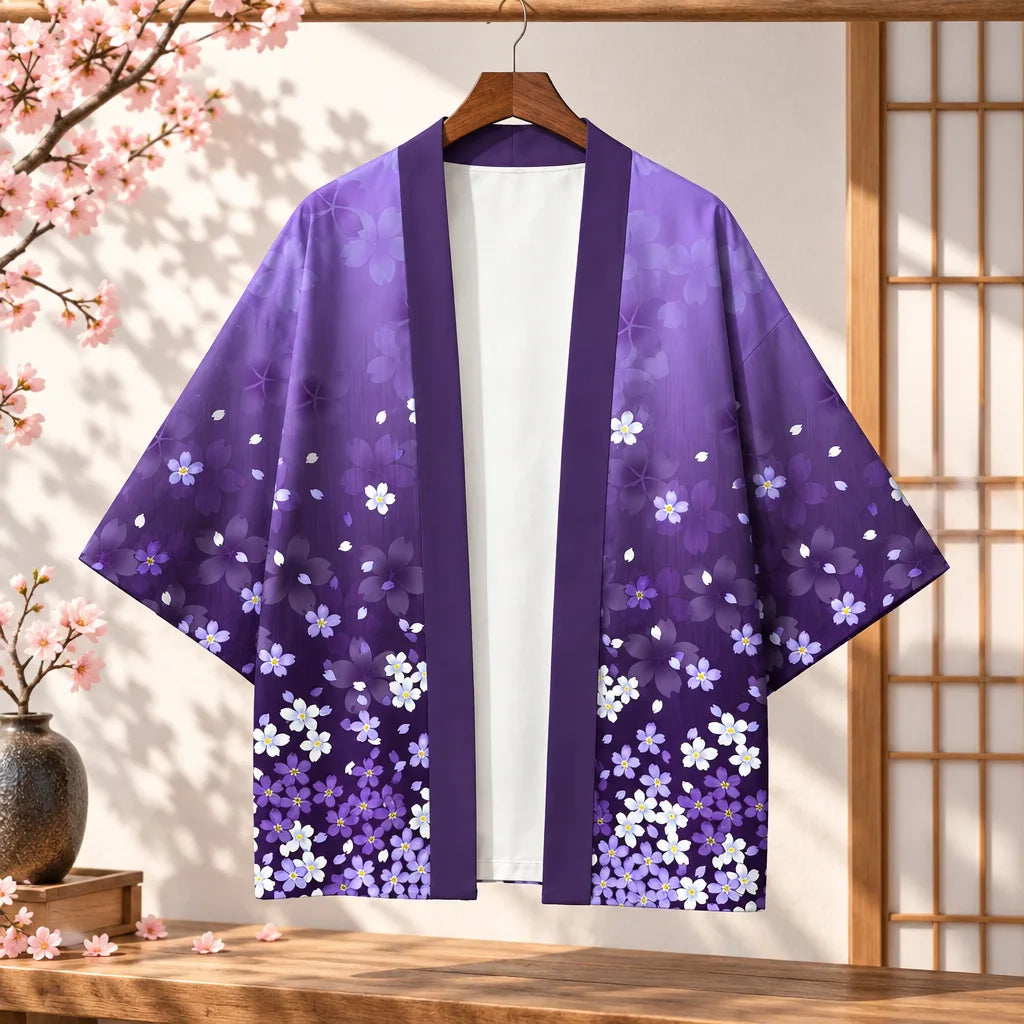 Kimono Cardigan imprimé fleurs