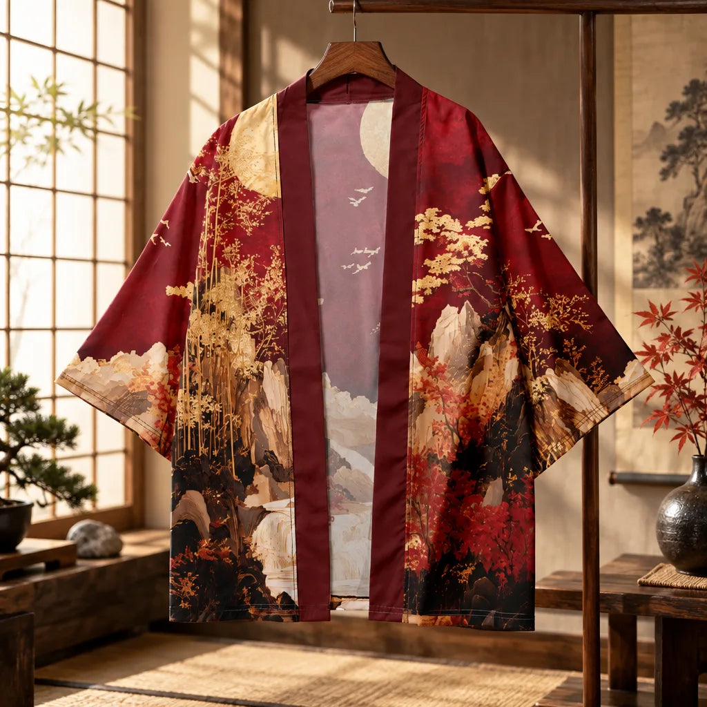 Kimono d’inspiration japonaise unisexe
