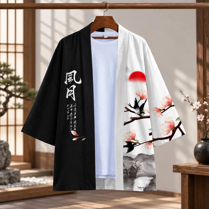 Kimono noir et blanc