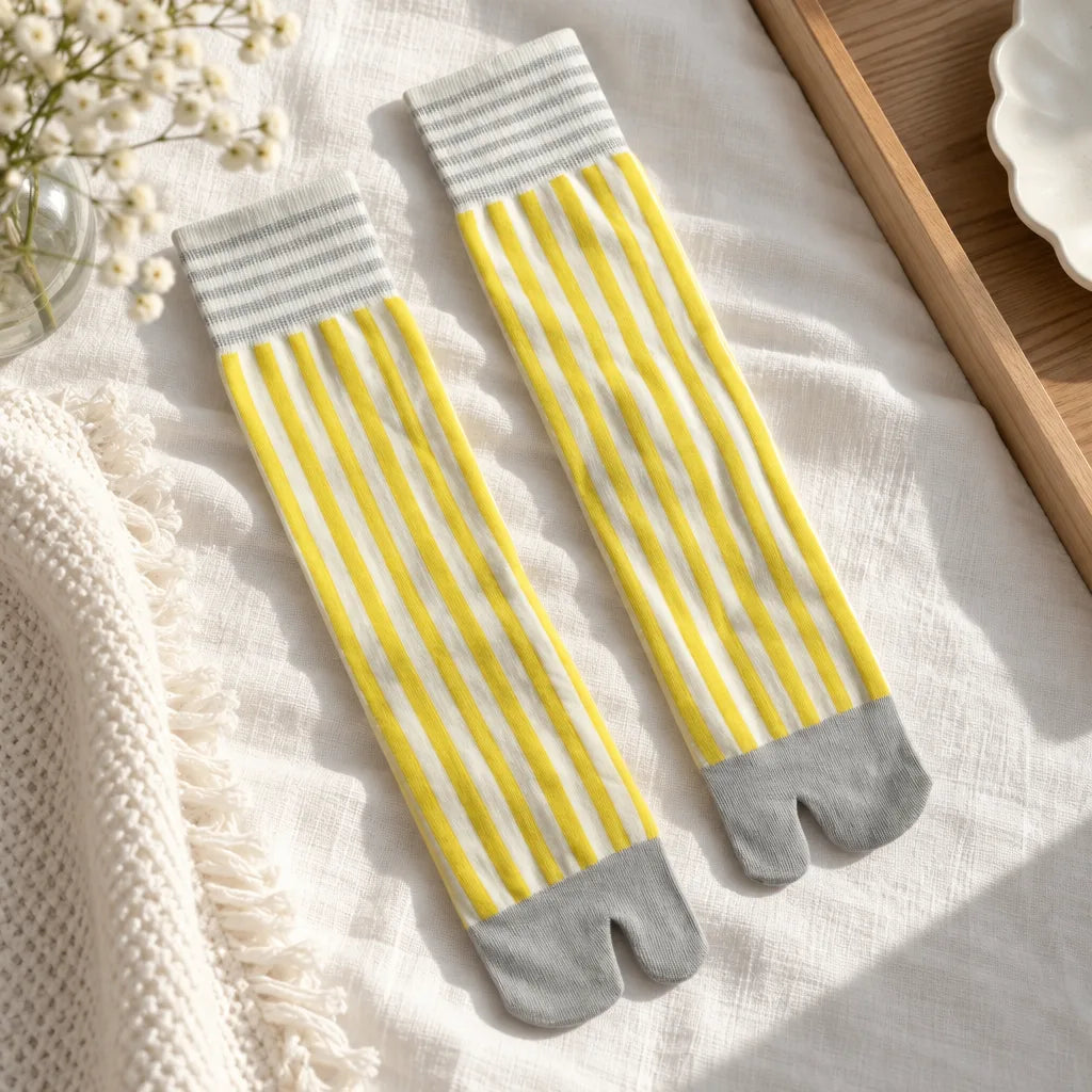 Chaussettes Tabi à rayures