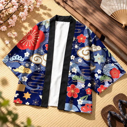 Kimono imprimé d’inspiration japonaise