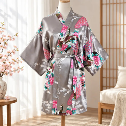 Kimono à imprimé floral
