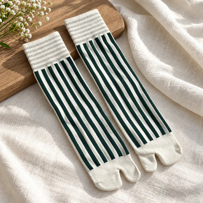 Chaussettes Tabi à rayures