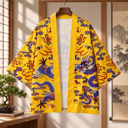 Cardigan kimono motif dragon