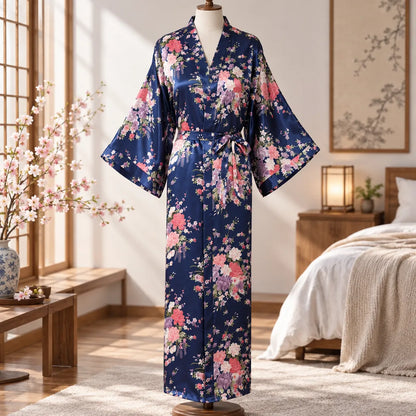 Kimono à imprimé floral