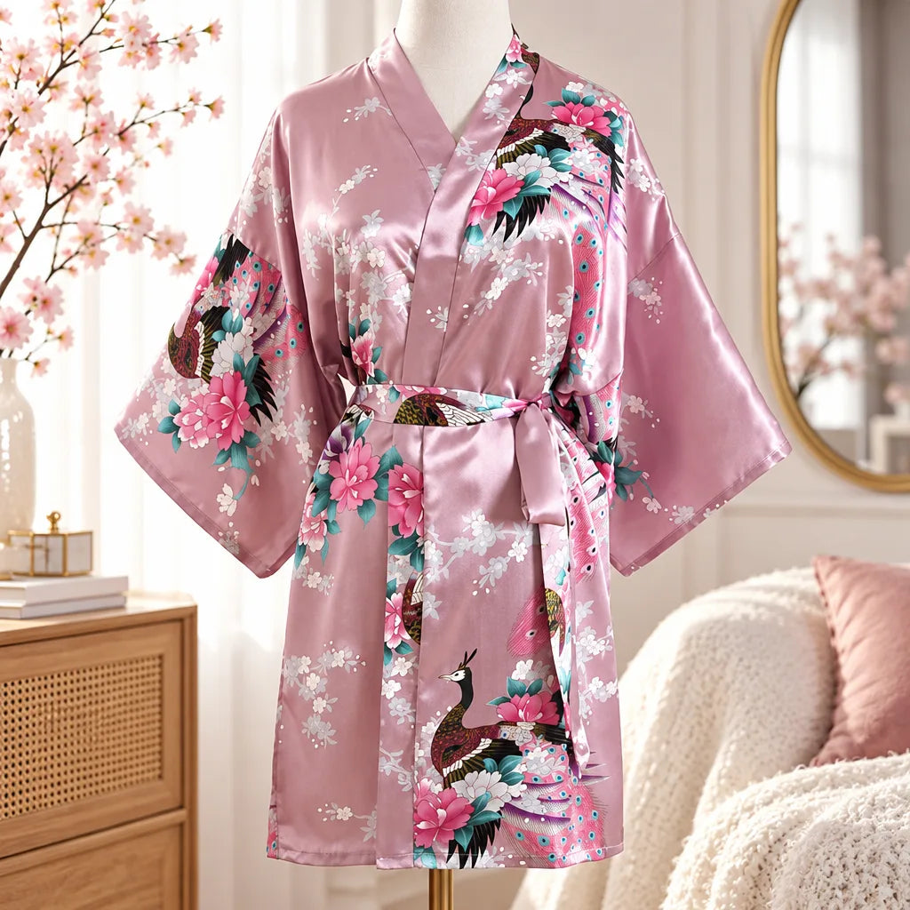 Kimono à imprimé floral