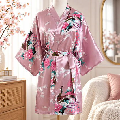 Kimono à imprimé floral