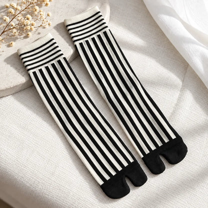 Chaussettes Tabi à rayures