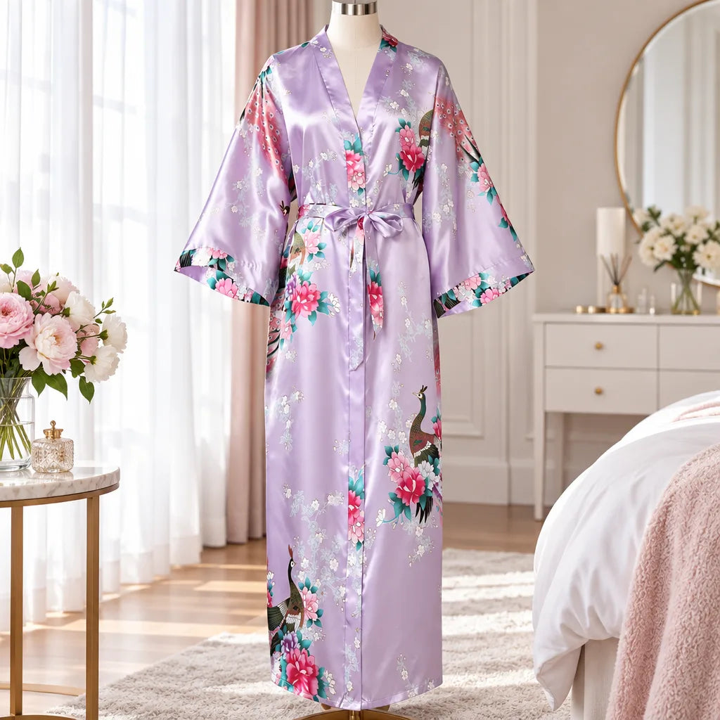 Kimono à imprimé floral