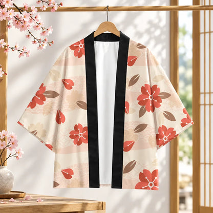 Kimono floral d’inspiration japonaise