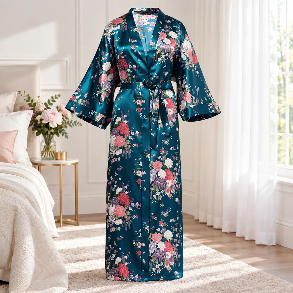 Kimono à imprimé floral