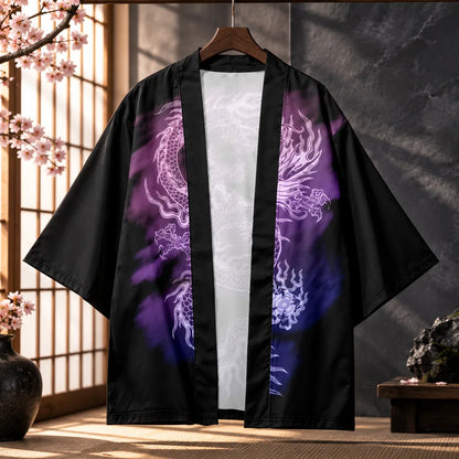 Cardigan kimono motif dragon