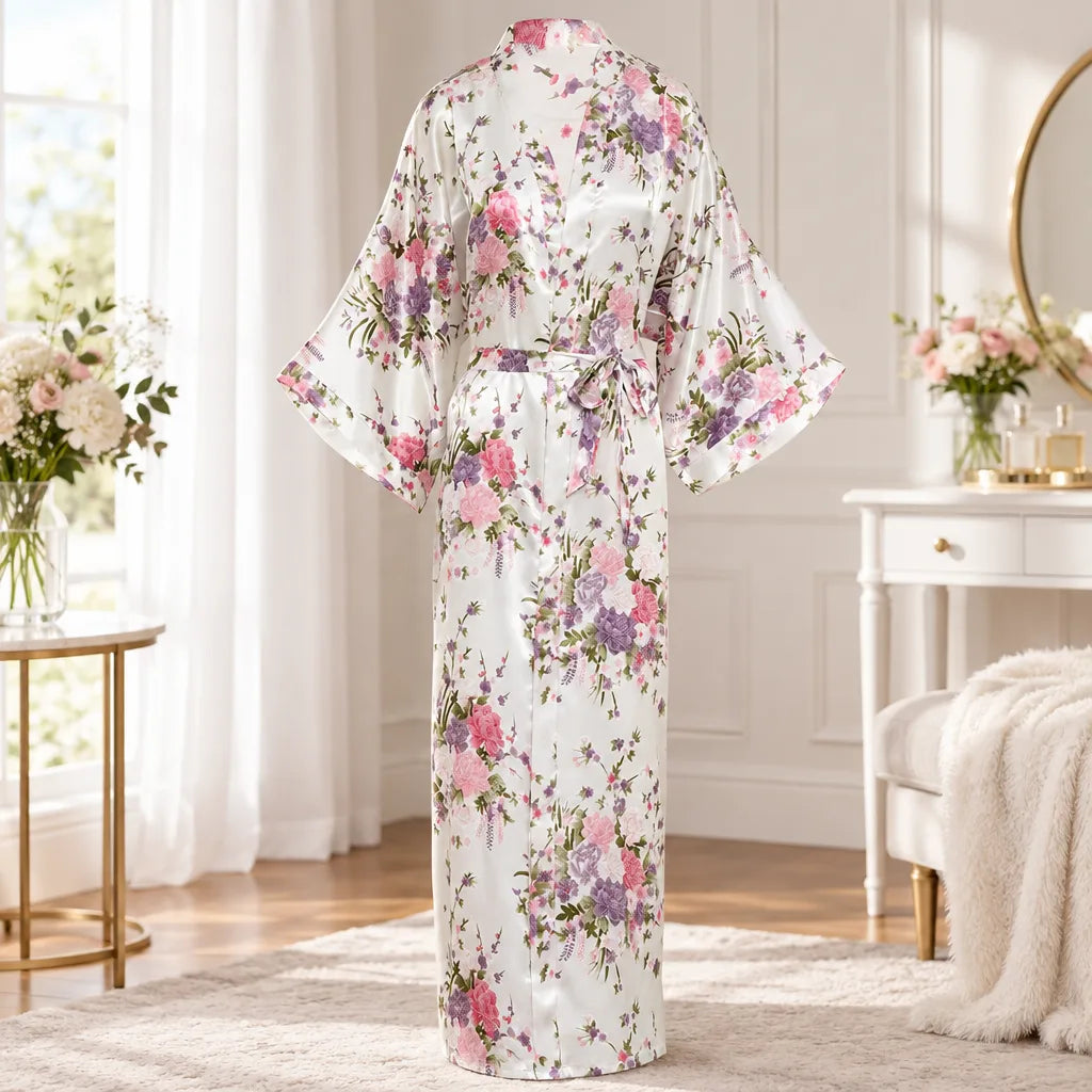 Kimono à imprimé floral