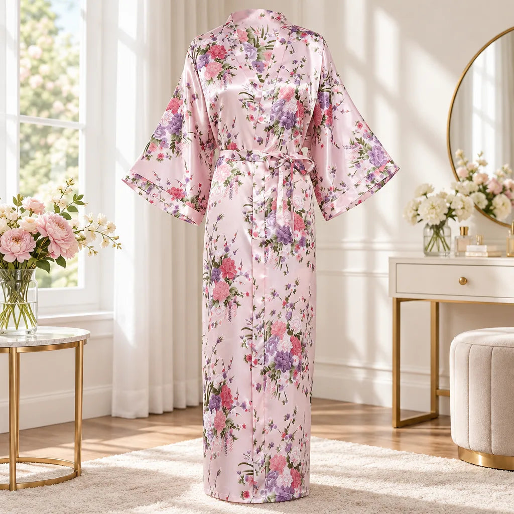 Kimono à imprimé floral