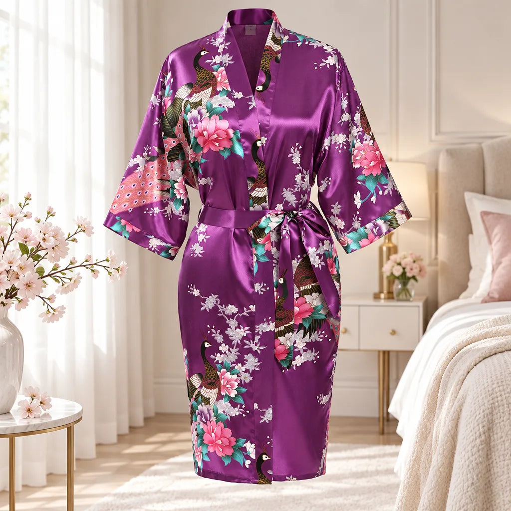 Kimono à imprimé floral