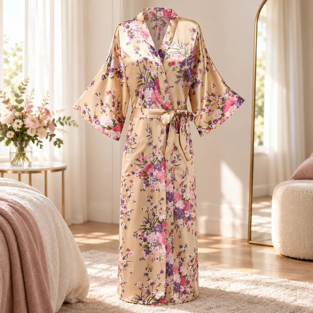 Kimono à imprimé floral