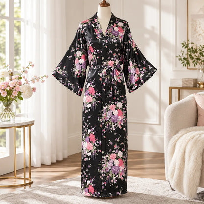 Kimono à imprimé floral